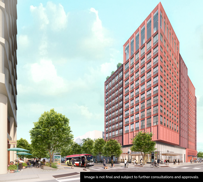 Conceptual design of the proposed Cosburn transit-oriented community.