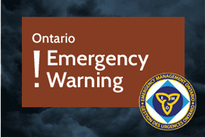 Ontario Emergency Warning