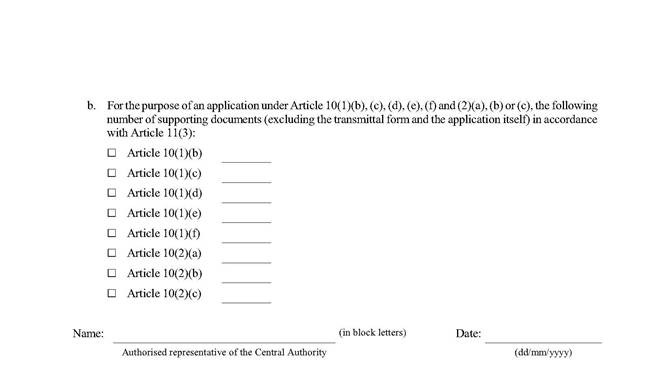 Page 4 of the Transmittal form under Article 12(2)