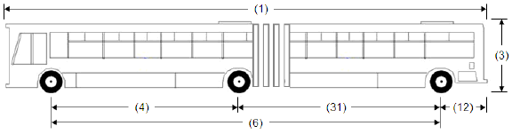 Illustration of Designated Bus or Recreational Vehicle 2, an inter-city bus or recreational vehicle, as described below.
