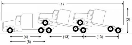 Illustration of Designated Saddlemount Combination as described below.