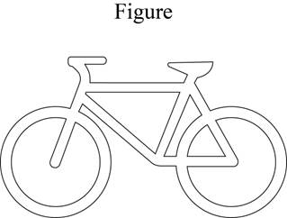 Illustration of Figure - sillhouette of a bicycle 